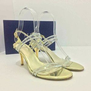 🆕Stuart Weitzman Crystal Ankle Strap Heel Sandal